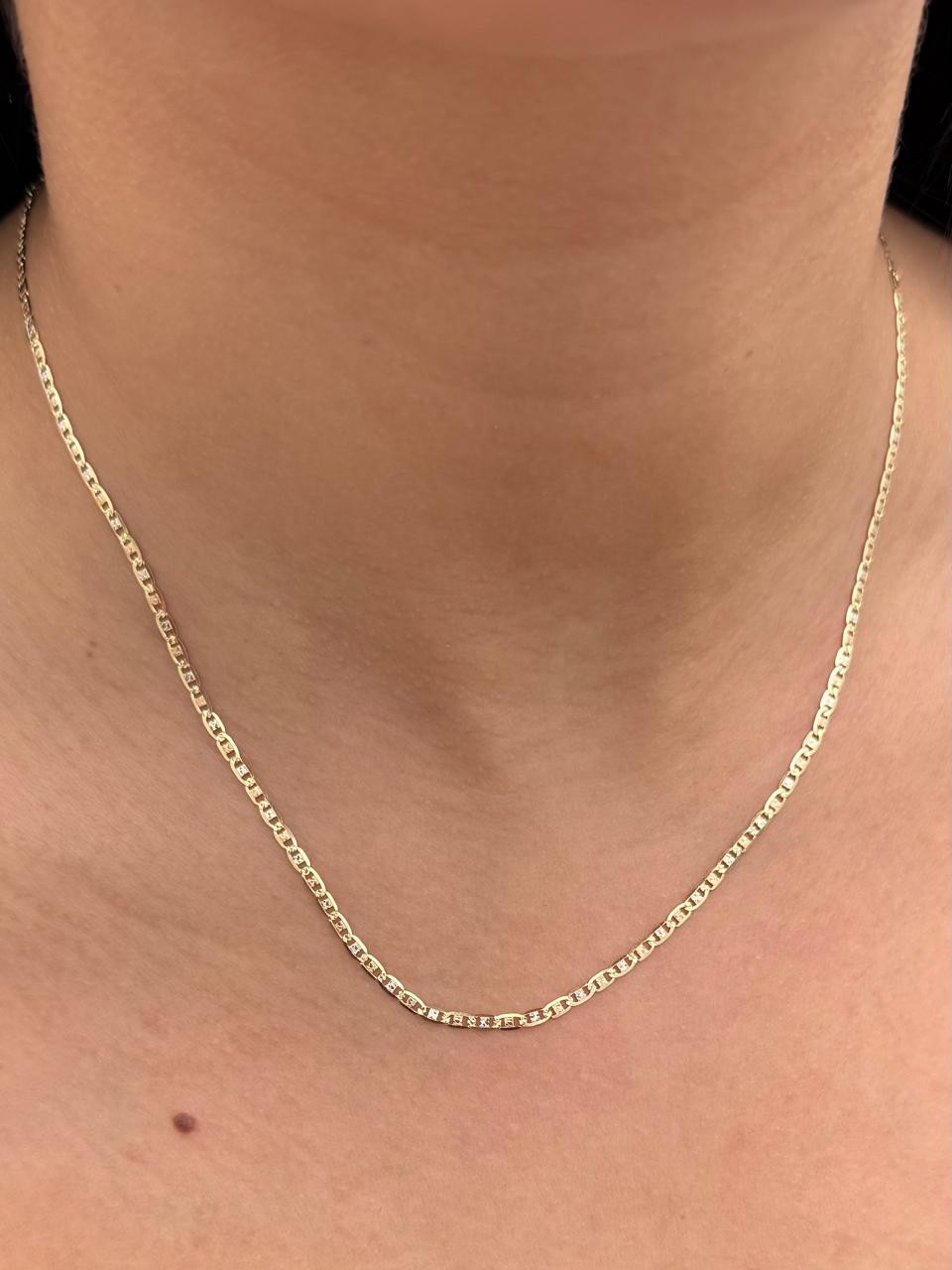 Cadena plana Diamantada 2.5gr / Largo 45cm — Tres Oros