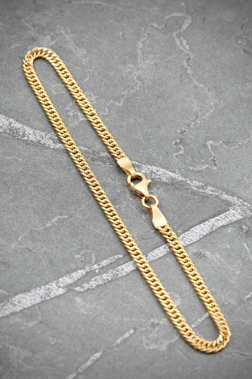 Pulso Doble Eslabon 2.15gr / 20cm / 2.7mm — Oro Amarillo