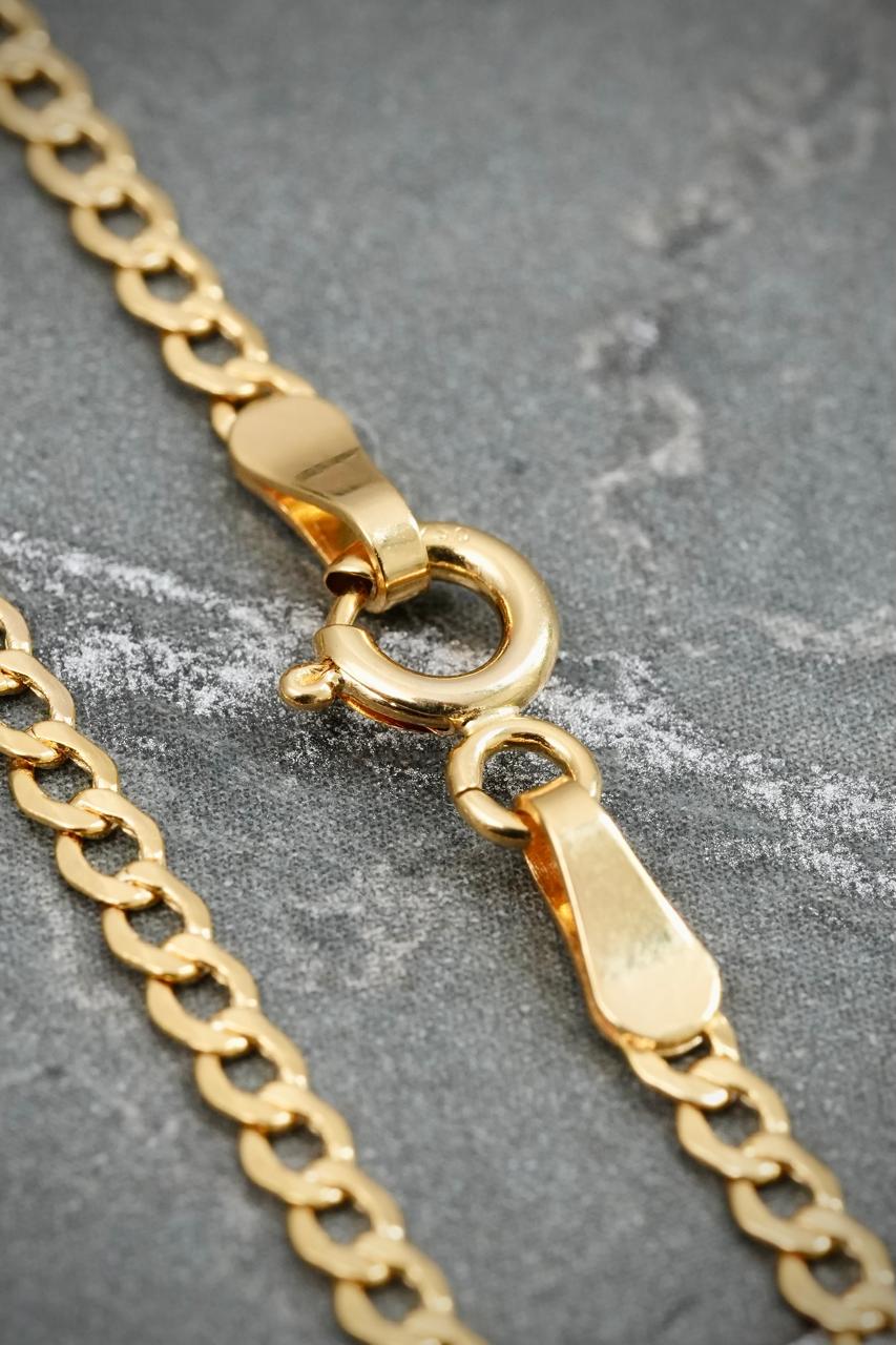 Pulso Cubano 1gr / 19cm / 2.2mm — Oro Amarillo