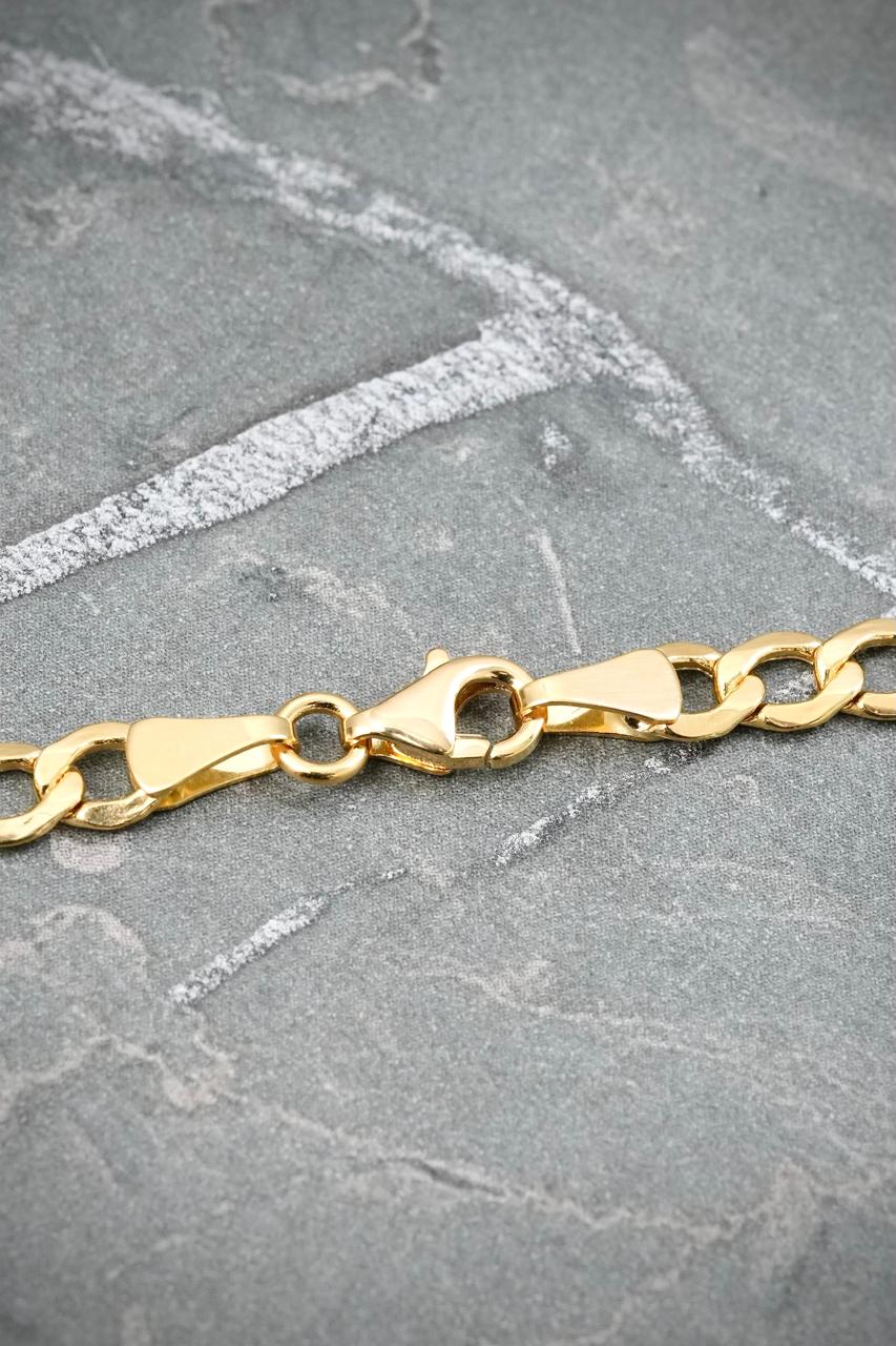 Cadena Cubana 8.6gr / 60cm / 4.5mm — Oro Amarillo