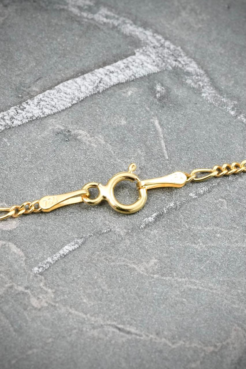 Cadena Figaro 1.7gr / 60cm / 1.4mm — Oro Amarillo