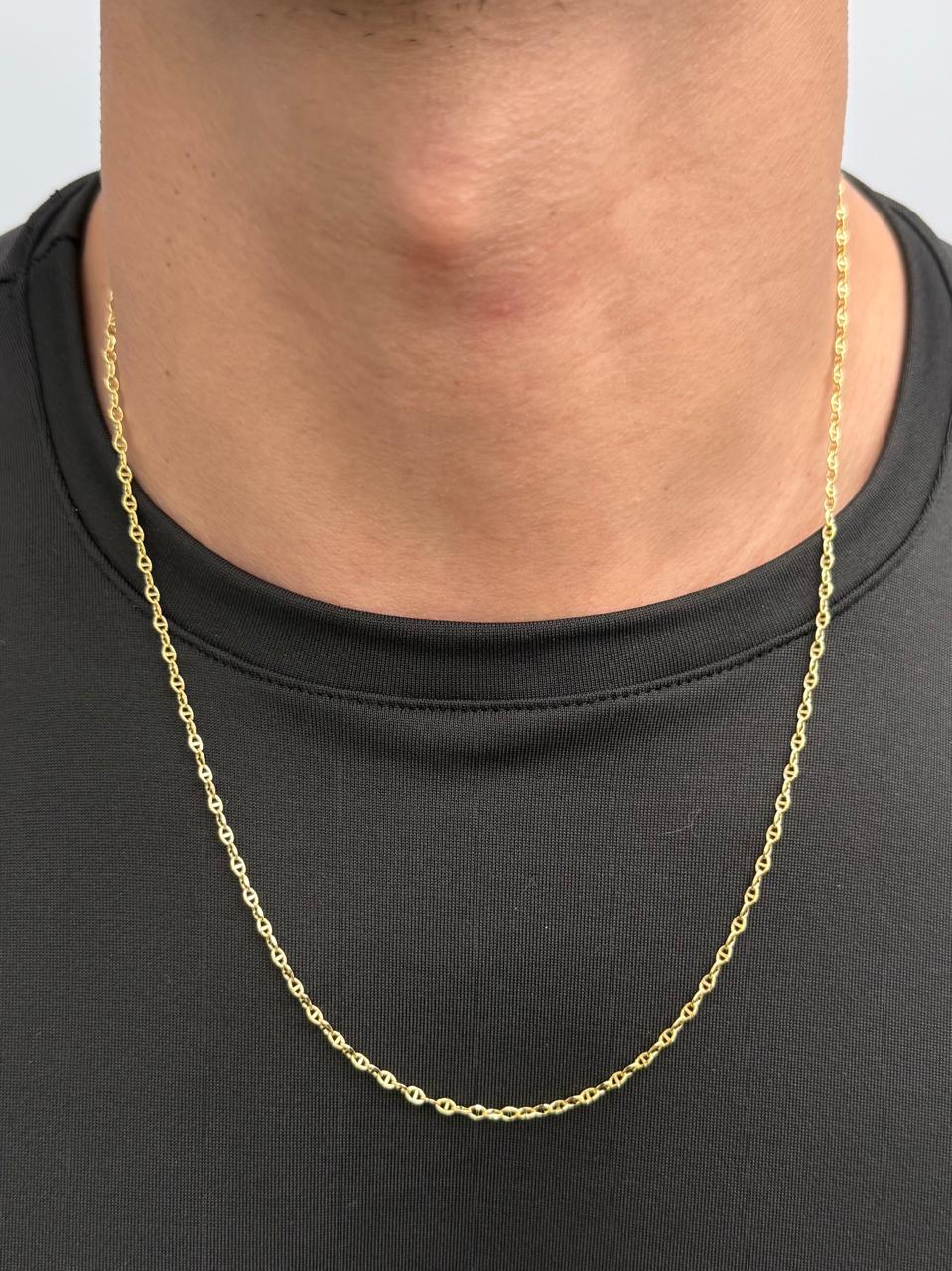 Cadena Escalera 3.3gr / 60cm / 2.5mm — Oro Amarillo
