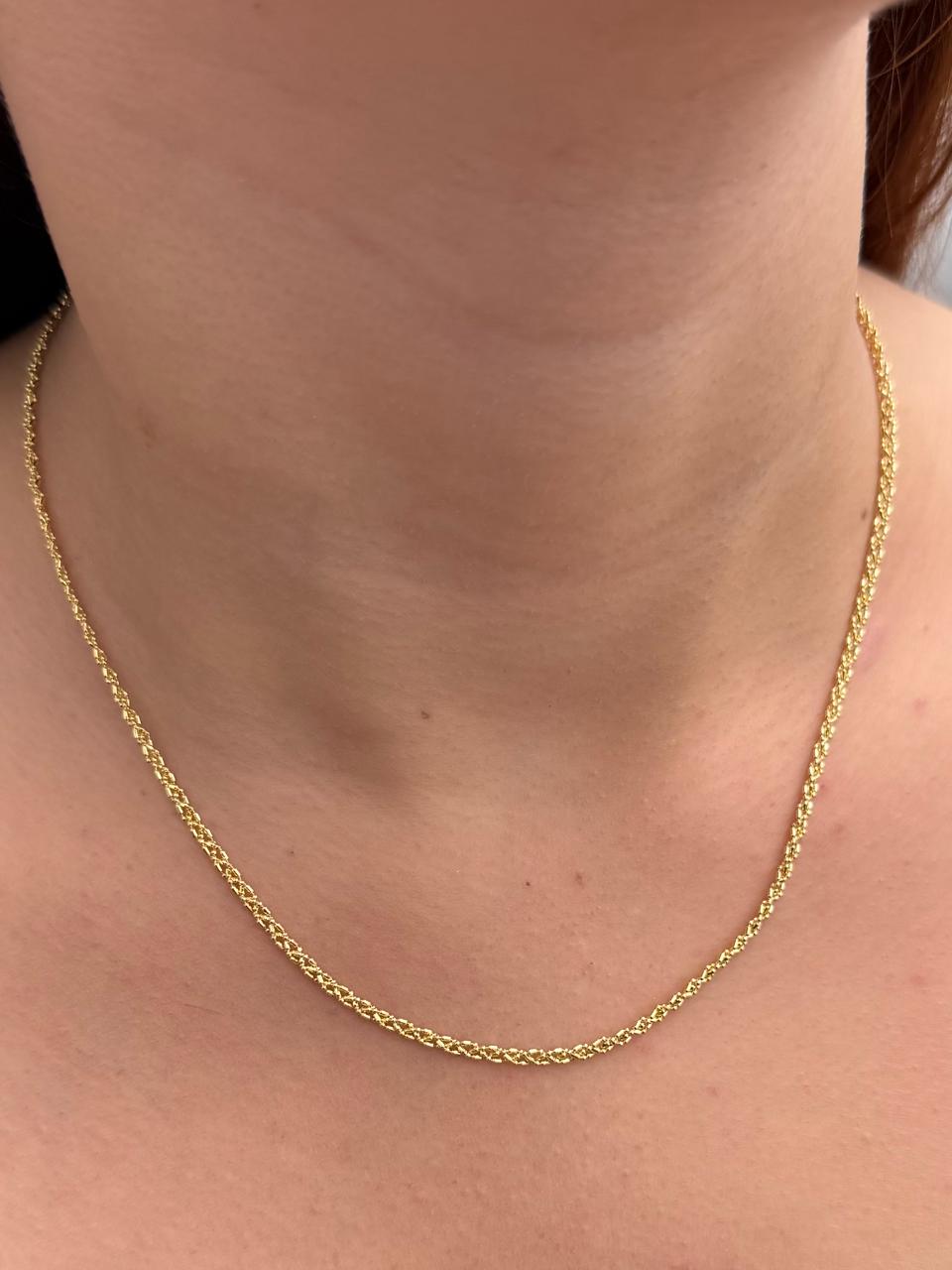 Cadena Palito Bolita 5.15gr / 45cm / 2.3mm — Oro Amarillo