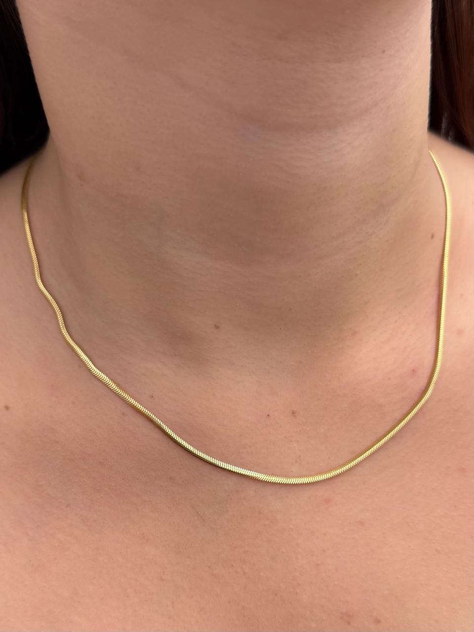 Cadena Veneciana Especial 4.8gr / 45cm / 2.1mm — Oro Amarillo