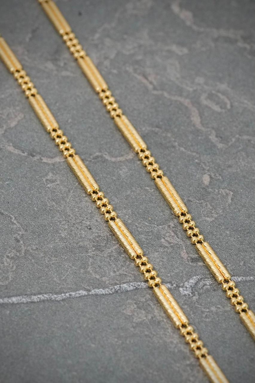 Cadena Palito Bolita 7.25gr / 60cm / 2.3mm — Oro Amarillo
