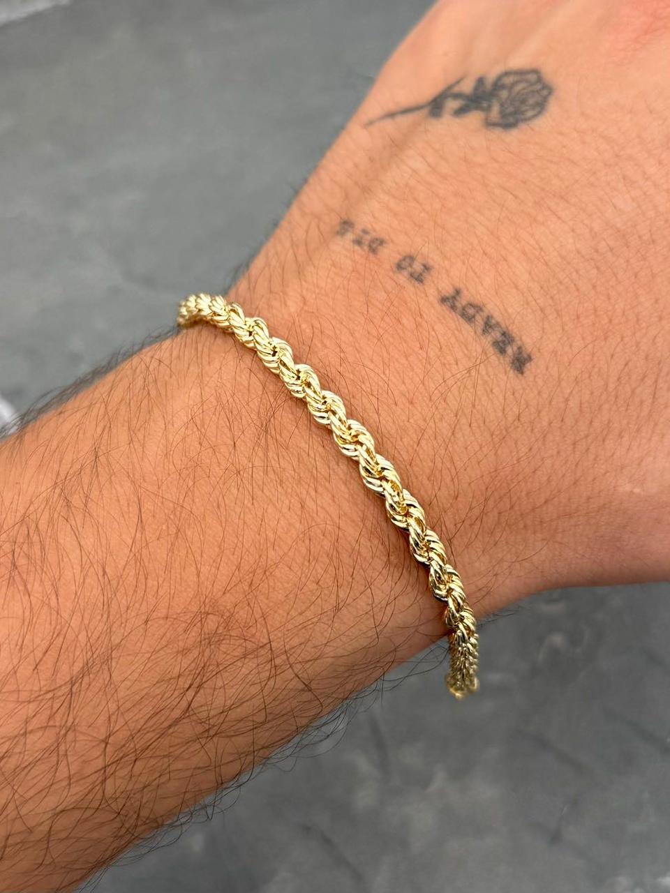 Pulso Lazo 3.3gr / 19.5cm / 4.2mm — Oro Amarillo