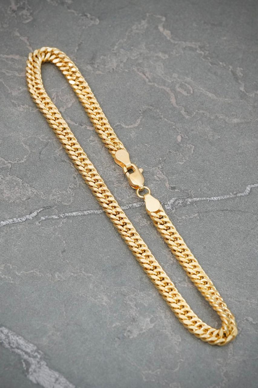 Pulso Cubano 6.9gr / 22cm / 4.6mm — Oro Amarillo