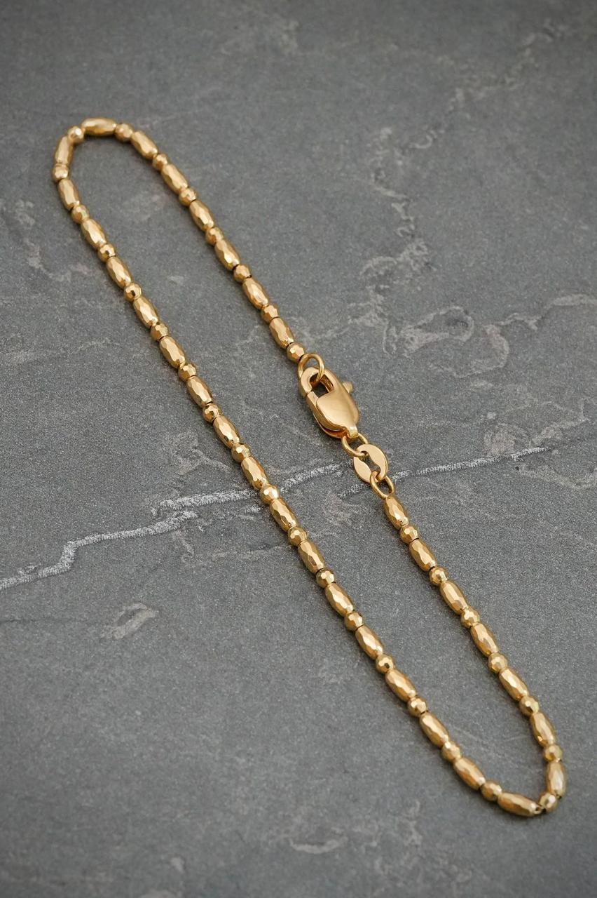 Pulso Palito Bolita 3.2gr / 19cm / 2mm — Oro Amarillo