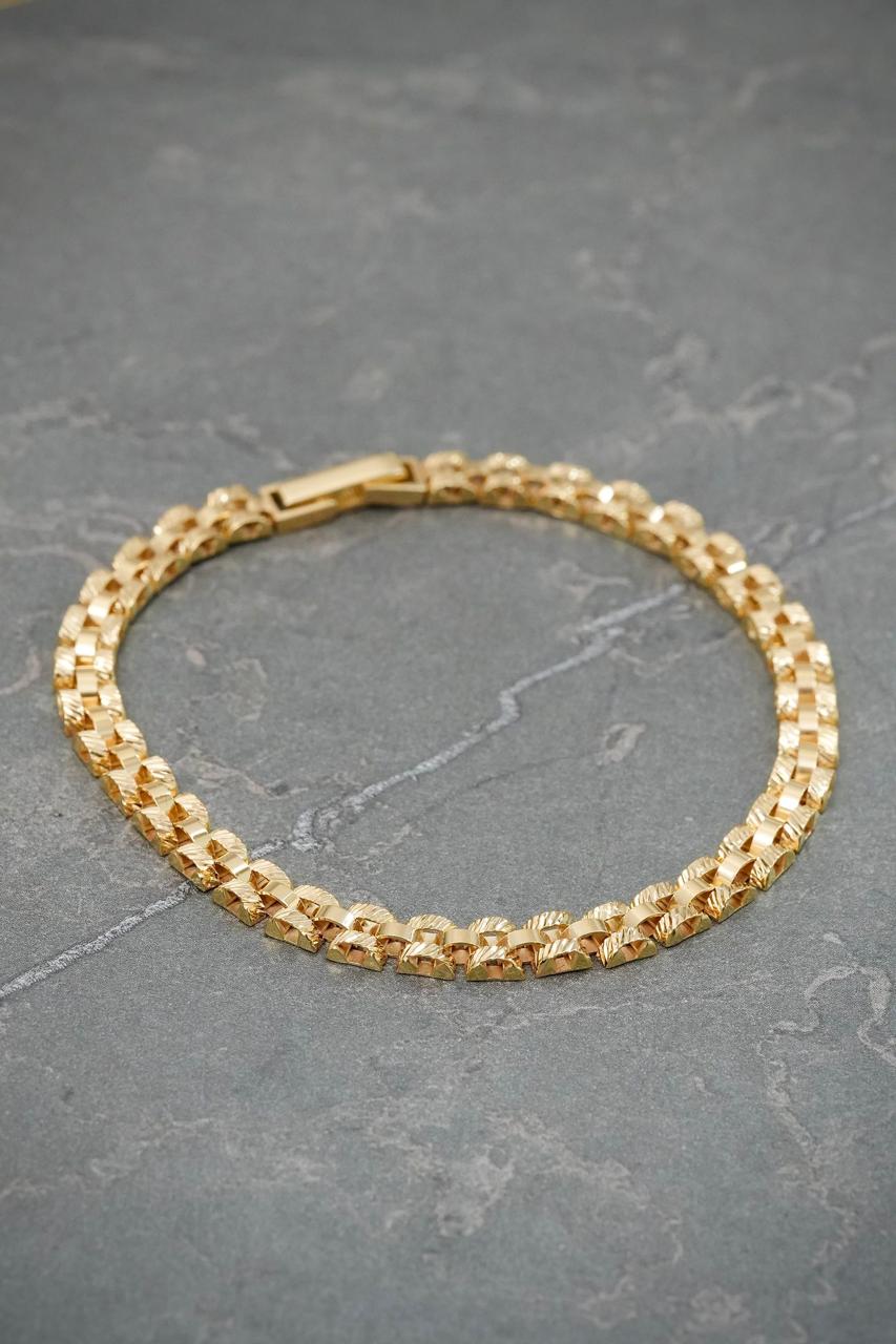 Pulso Rx 9.6gr / 18.5cm / 4.8mm — Oro Amarillo