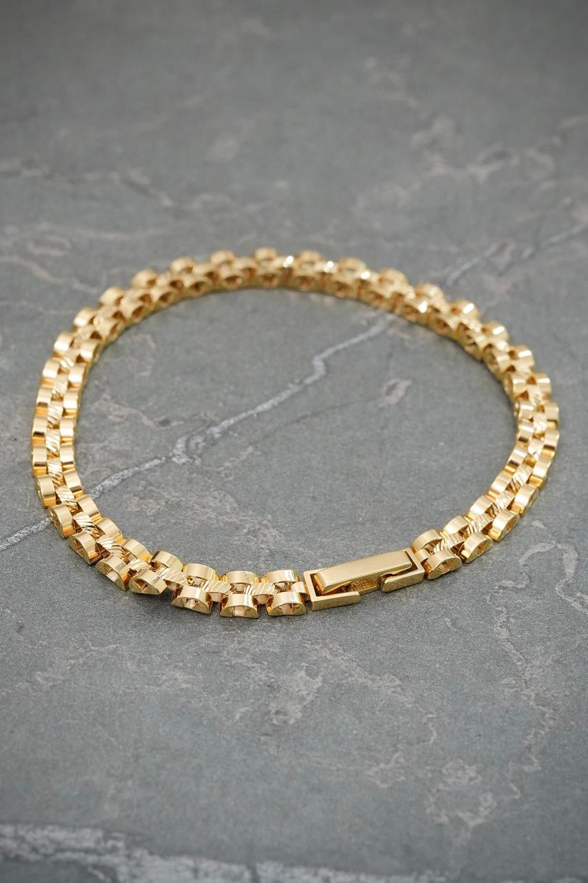 Pulso Rx 9.85gr / 18.5cm / 5mm — Oro Amarillo