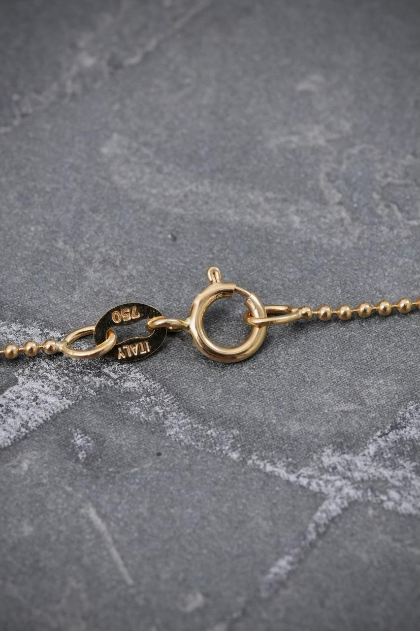 Cadena Militar Lisa 1.75gr / 40cm / 1mm — Oro Amarillo
