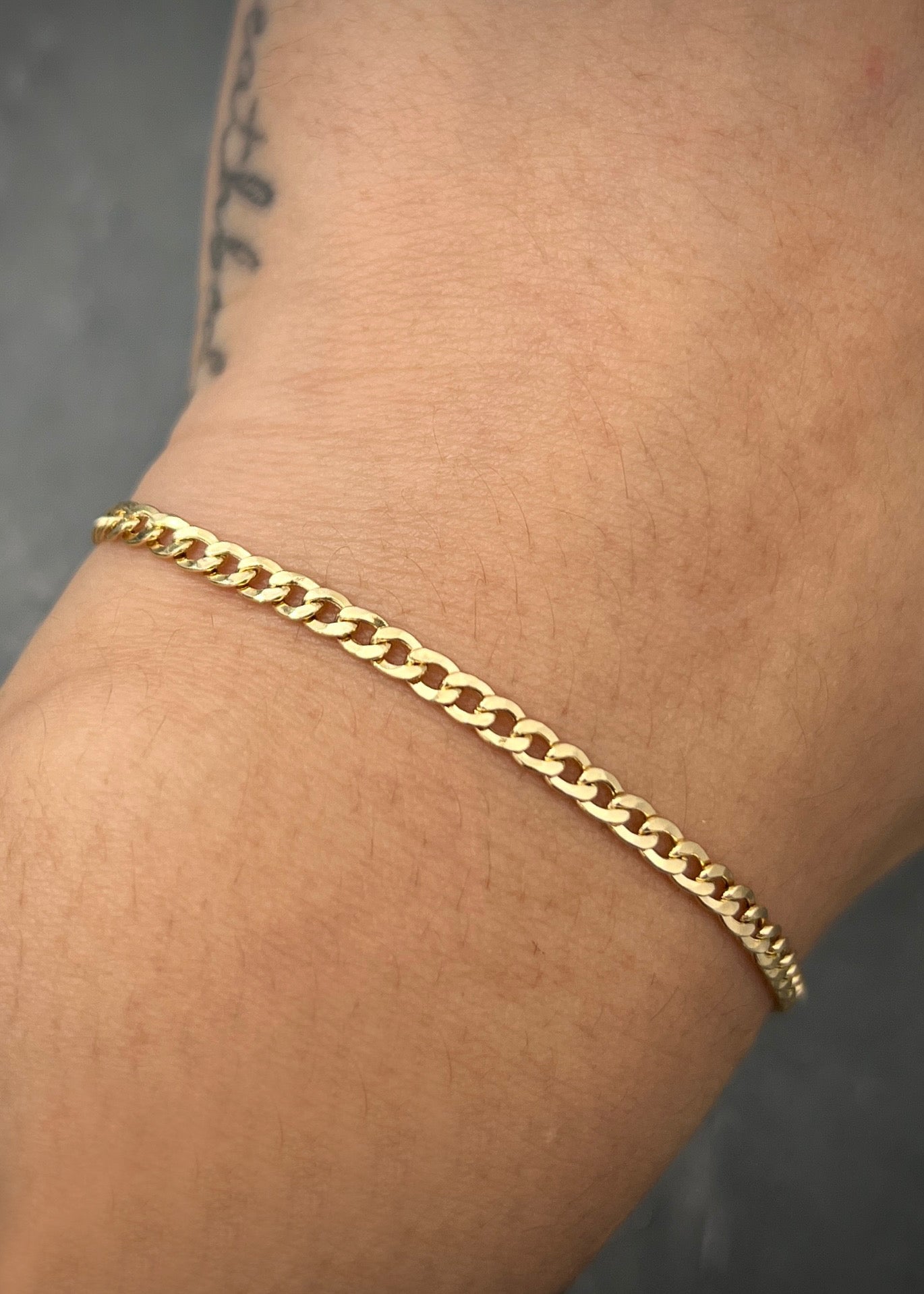 Pulso cubano 1.9gr / Largo 18cm / Oro Amarillo italy +3 M