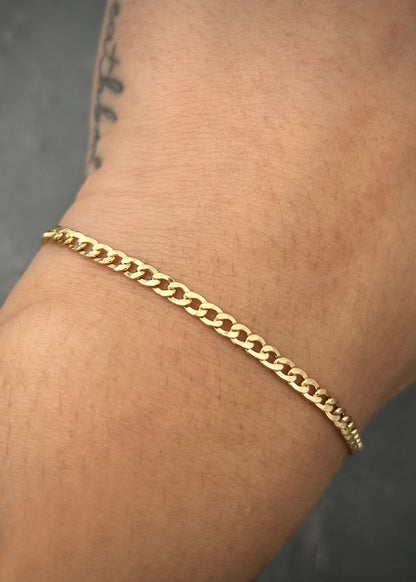 Pulso cubano 1.9gr / Largo 18cm / Oro Amarillo italy +3 M