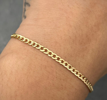 Pulso cubano 1.8gr / Largo 17.5cm / Oro Amarillo italy +3 M