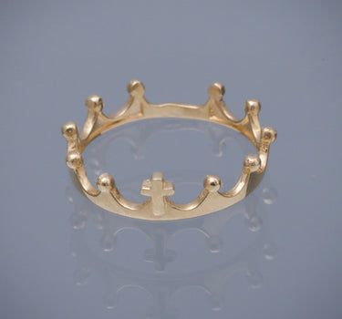 Anillo corona 1.9gr / TALLA 7 1/2 / Oro Amarillo Nac B