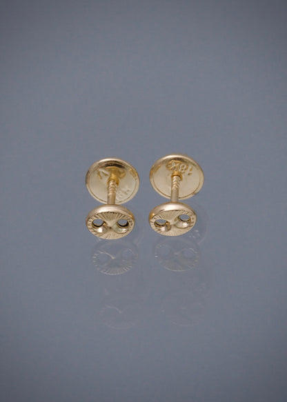 Topos gc diamantado 0.5gr / Largo 0.3cm / Oro Amarillo Nac *