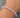 Pulsera en hilo Lila con bolas lisas 0.95gr / Oro Rosado (Joya) M