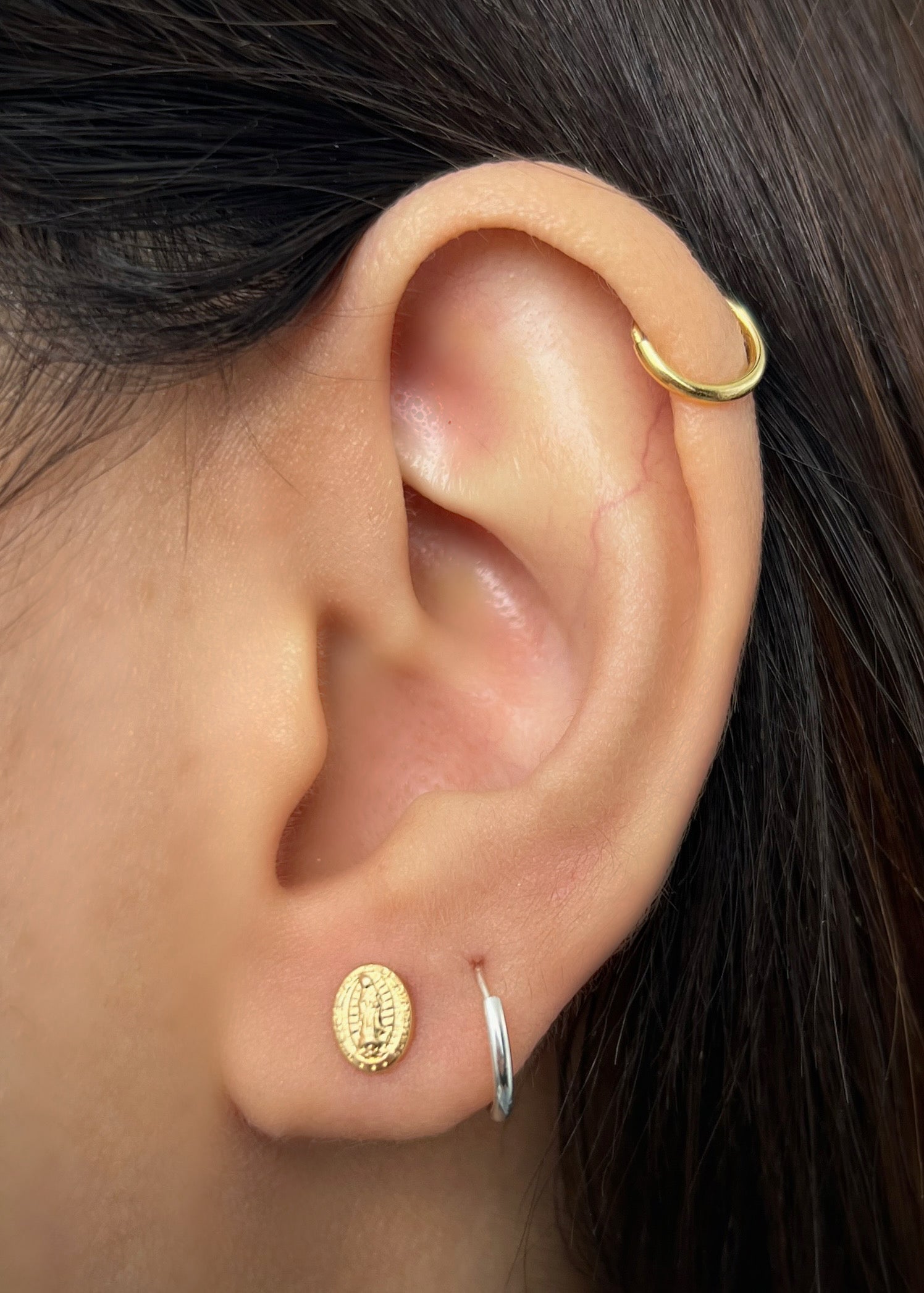 Topos virgen de guadalupe 0.55gr / Largo 0,6cm / Oro Amarillo Nac B