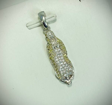 Dije virgen de guadalupe 3.25gr / Oro Blanco Nac P