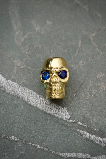 Herraje De Calvera Con Zafiros 18Pts 4.2gr / Largo 1.1 cm / Oro Amarillo (Joya) B