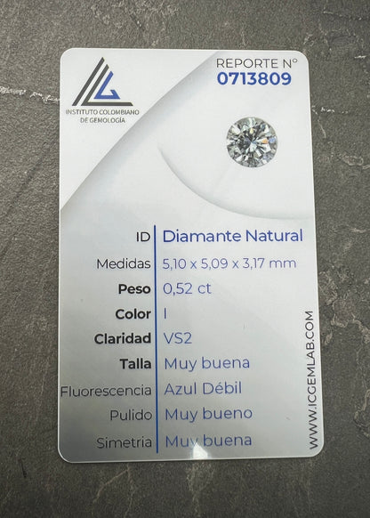 Diamante blanco 52 pts  (Joya) B