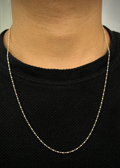 Cadena palito bolita 5.45gr / Largo 60cm / Dos Oros italy +3 M
