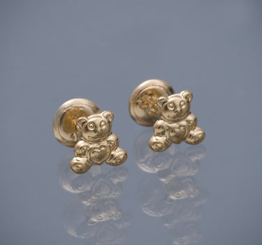 Topos oso 0.6gr / Largo 0.65cm / Oro Amarillo Nac *