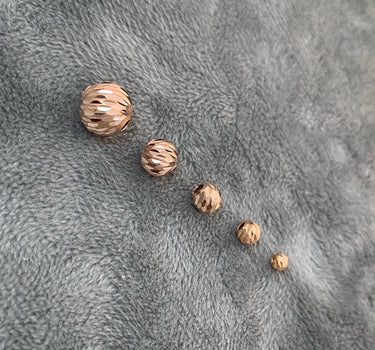 Bolas Diamantado italiano 7mm 0.36gr / Oro rosado Nac B