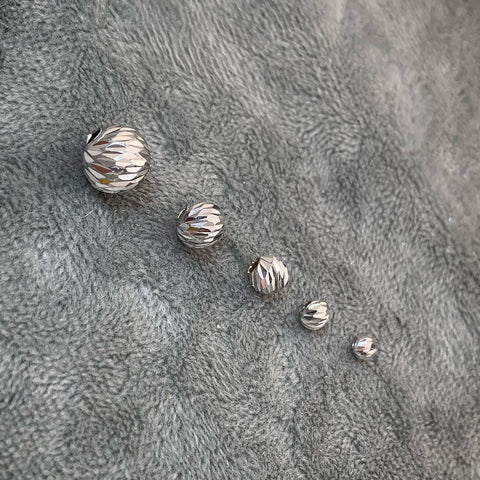 Bolas Diamantado Italiano 7mm  0.36gr — Oro Blanco