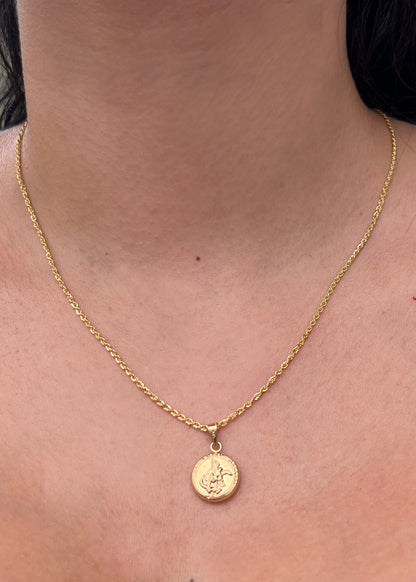 Dije arcangel san miguel 0.75gr / Largo 1.9cm / Oro Amarillo Nac P