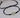 Pulsera en hilo negro con herraje corazon 0.45gr / Oro Amarillo (Joya)*