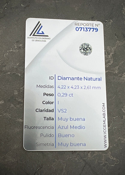 Diamante blanco 29 pts  (Joya) B