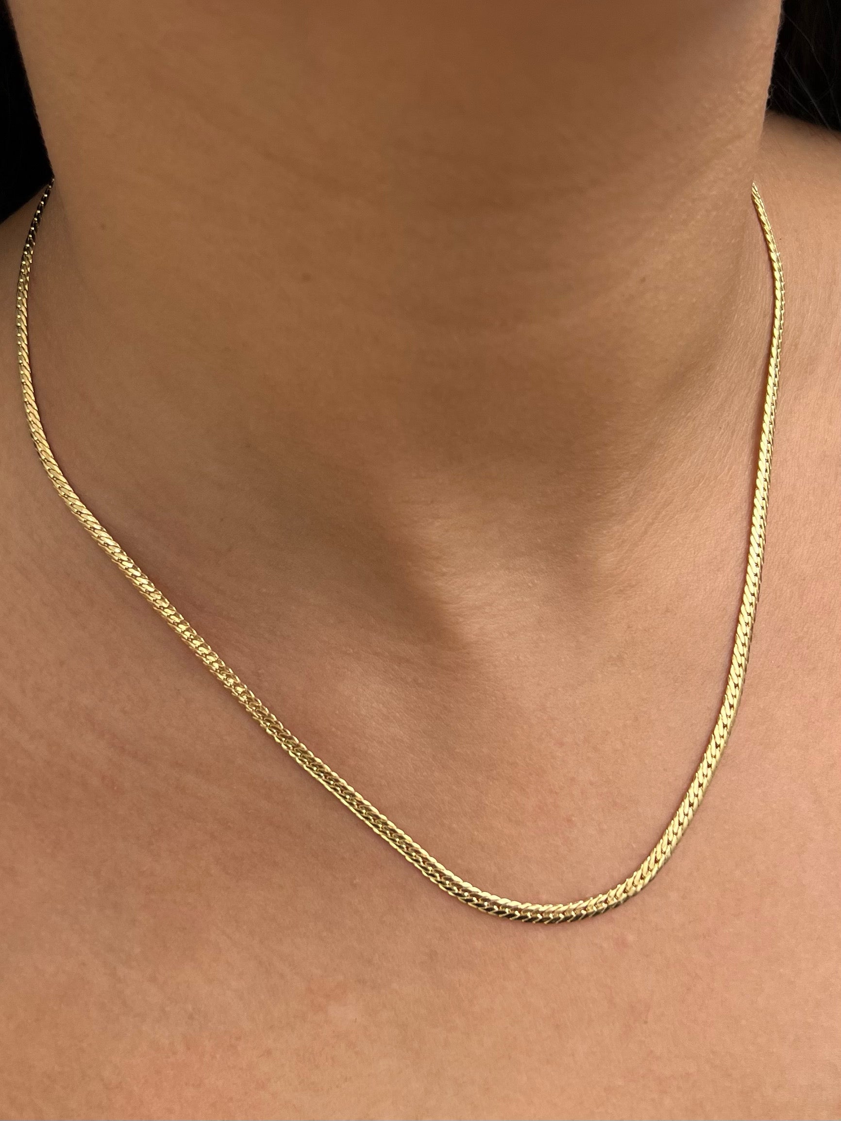 Cadena serpiente 5.3gr / Largo 45cm / Oro Amarillo italy +3 P