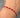 Pulsera en hilo rojo con bolas lisas 0.75gr / Oro Blanco (Joya) M