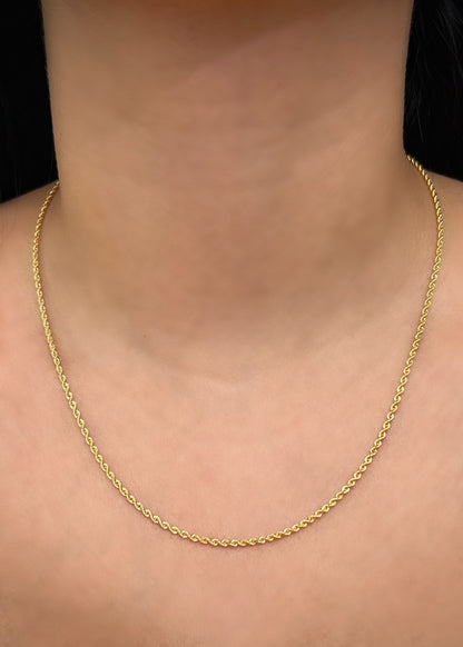 Cadena  Lazo 1.9gr / Largo 45cm / Oro Amarillo italy +2 M