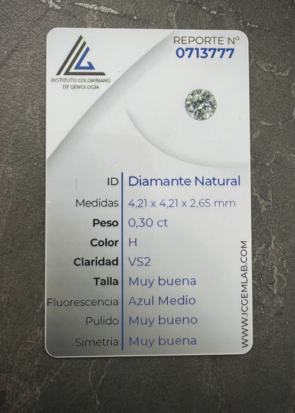 Diamante BLANCO 30 PTS  (Joya) B