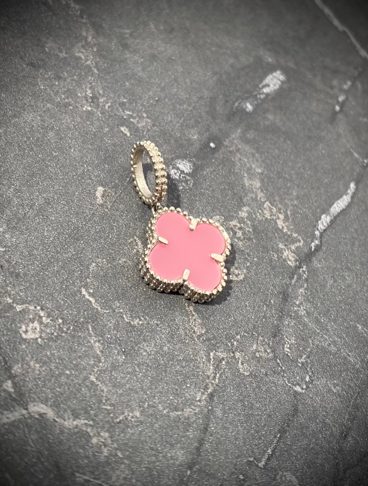 Dije lucky clover 2.4gr / Oro Blanco lucky P