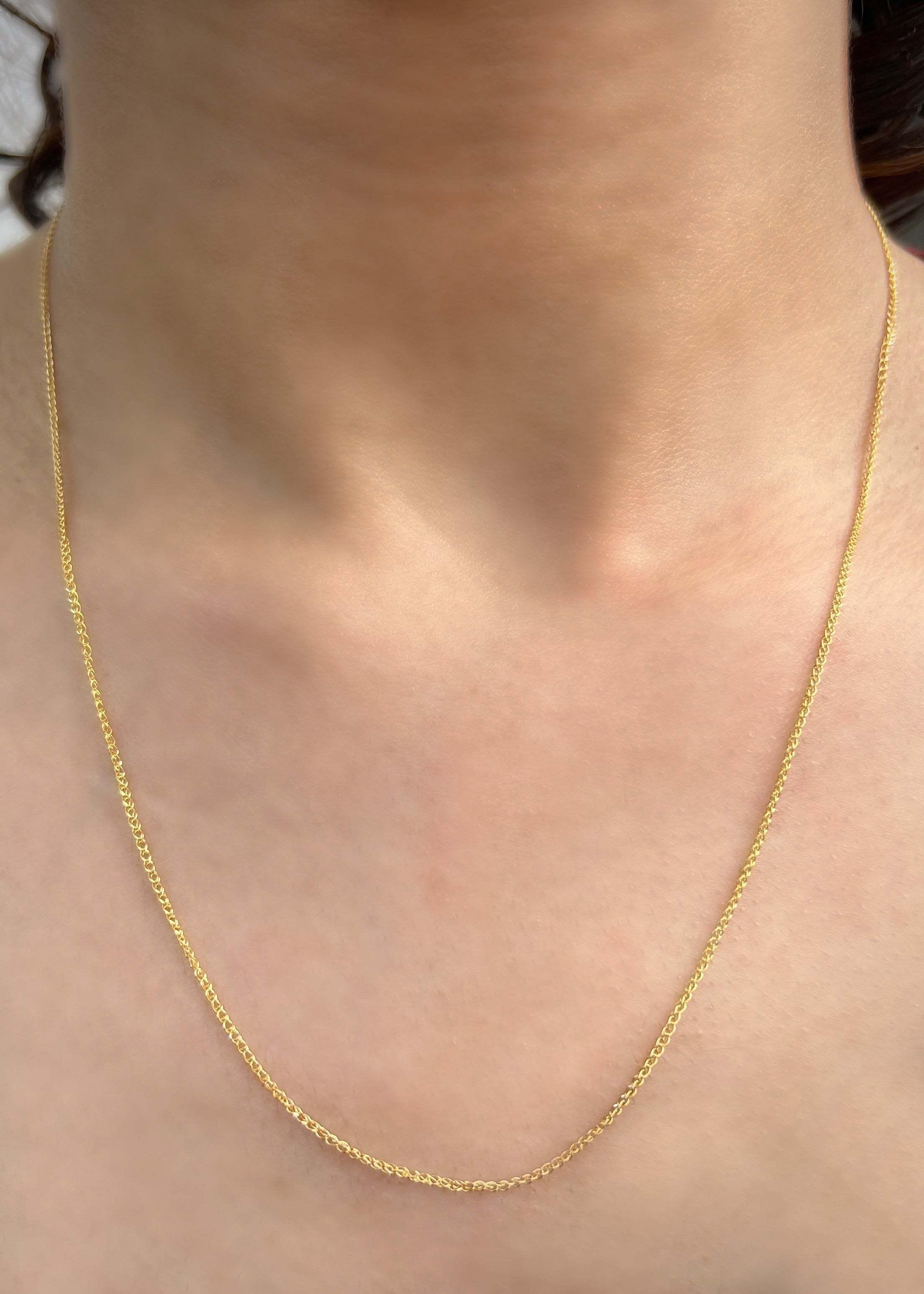 Cadena aro seguido doble 1.6gr / Largo 50cm / Oro Amarillo italy +3 B