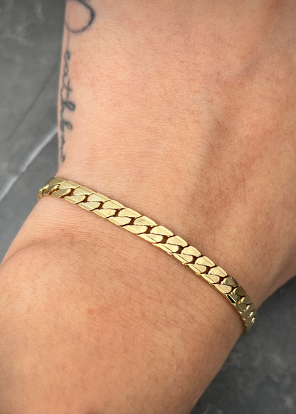 Pulso cubano 10.5gr / Largo 20cm / Oro Amarillo italy cte M
