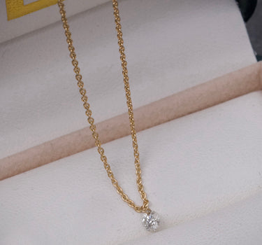 Cadena con 30pts de diamante 2gr / Largo 45cm / Oro Amarillo (Joya) M