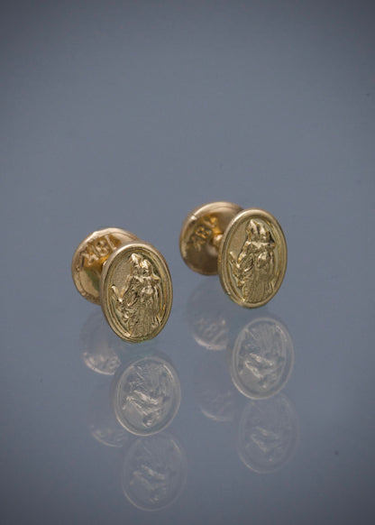 Topos virgen maria auxiliadora 0.6gr / Largo 0.69cm / Oro Amarillo Nac M