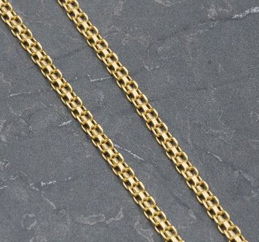 Cadena tejido chino 15.9gr / 60cm / Oro Amarillo italy cte B