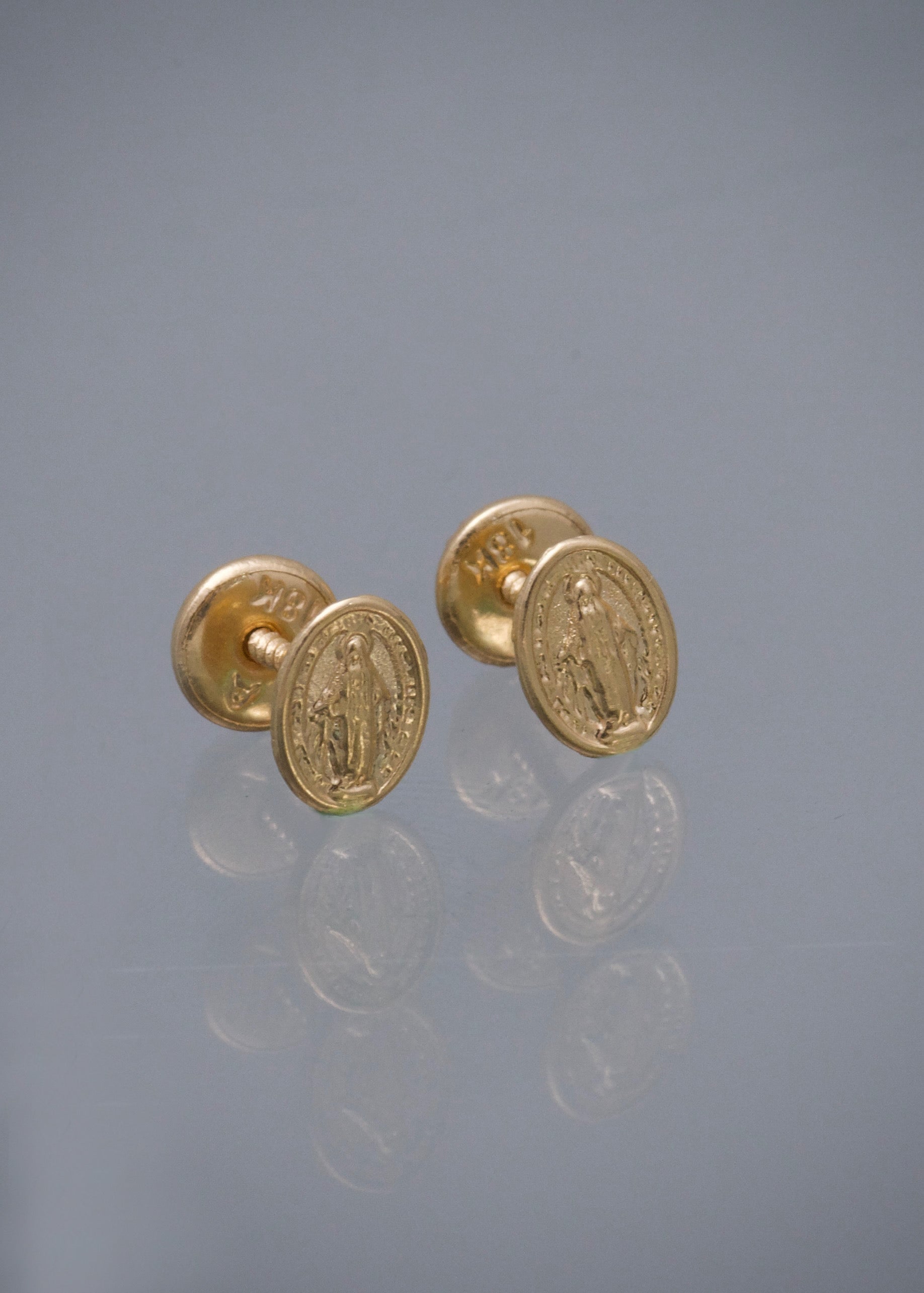 Topos de la virgen de la milagrosa 0.6gr / Largo 0,7cm / Oro Amarillo Nac B