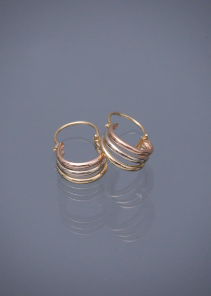 Candongas Lisas 0.8gr / 1.3cm / 5.3mm — Tres Oros