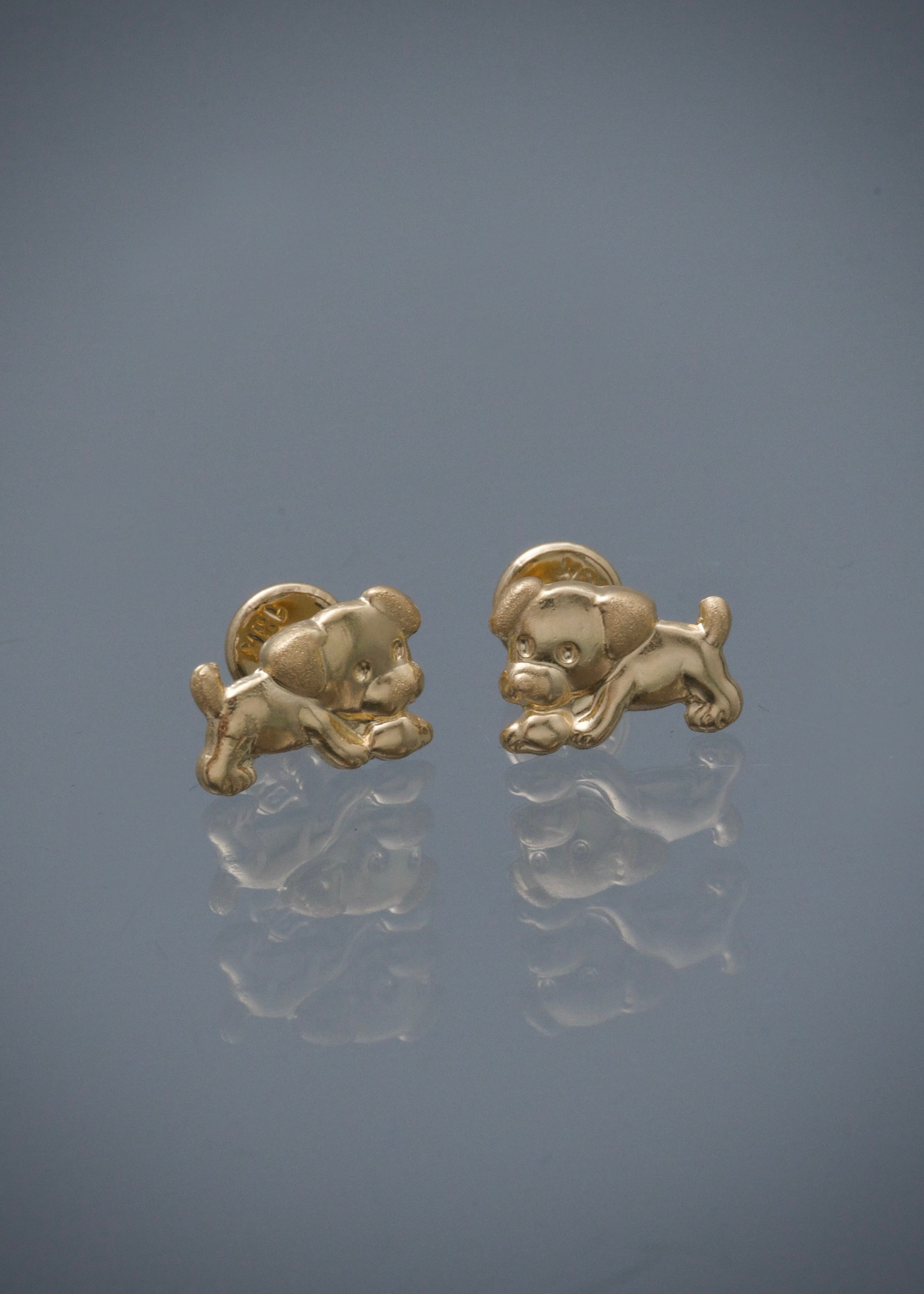 Topos perro 0.85gr / Largo 0.7cm / Oro Amarillo Nac M
