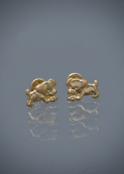 Topos perro 0.9gr / Largo 0.7cm / Oro Amarillo Nac P