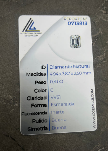 Diamante blanco 41 pts  (Joya) B
