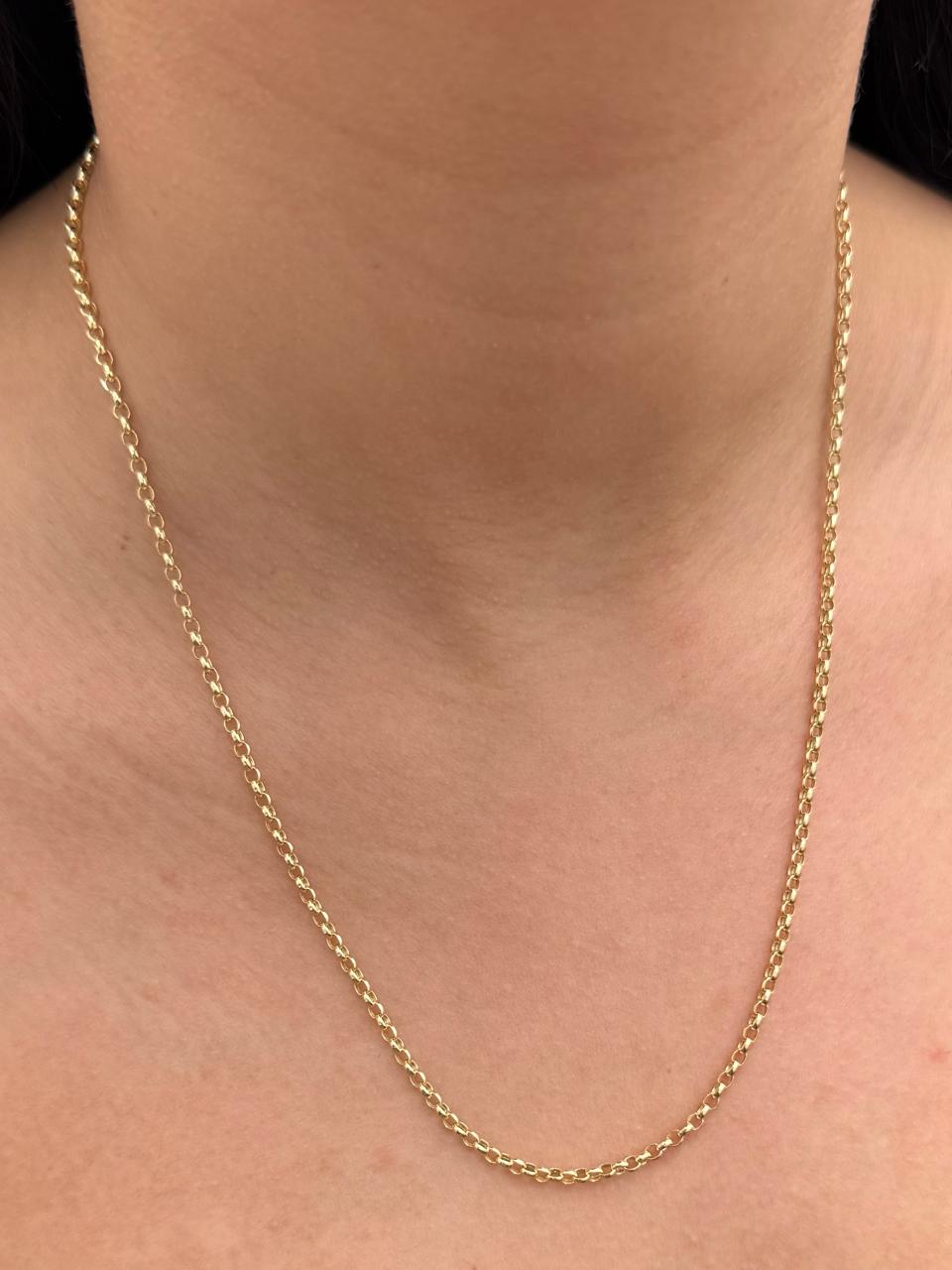 Cadena aro seguido 3.5gr / Largo 50cm — Oro Amarillo
