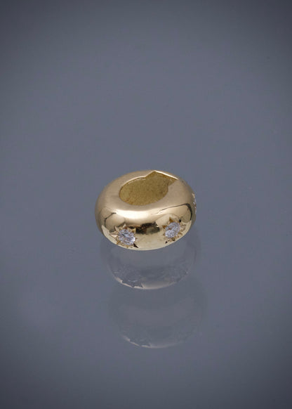 Dije stars diamonds con 7pts de diamantes 1.75gr / Largo 1cm / Oro Amarillo (Joya) P