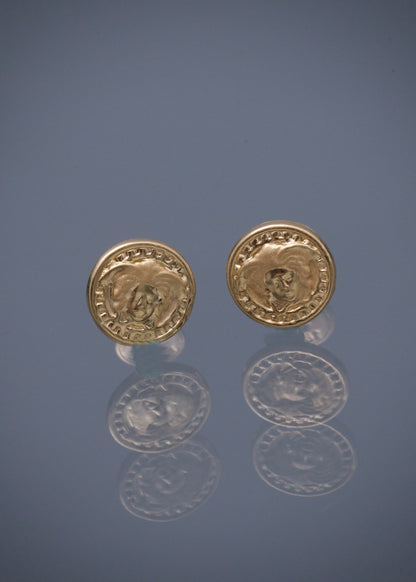 Topos medusa 0.85gr / Largo 0.83cm / Oro Amarillo Nac B
